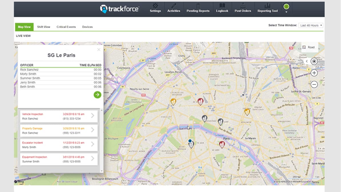Map monitor