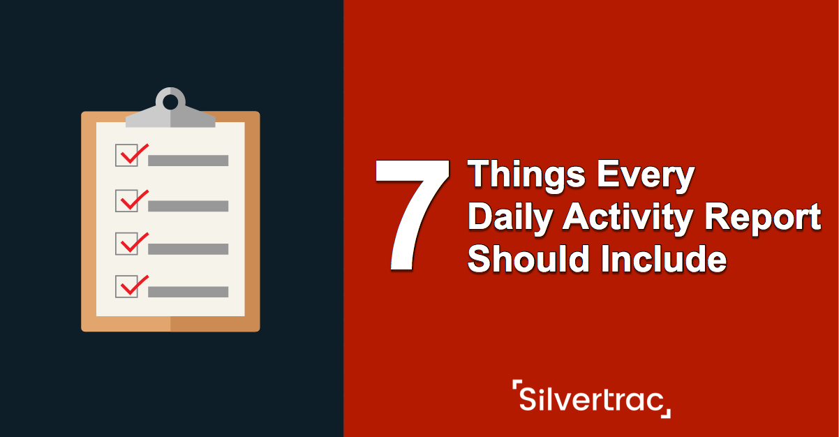 7 Things Every Daily Activity Report Should Include 10 720 choses que chaque jour devrait inclure