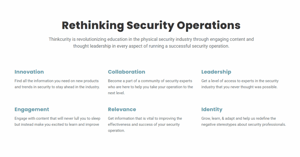 Thinkcurity - The New Home For Physical Security Industry News, Resources, And More 11 about tc