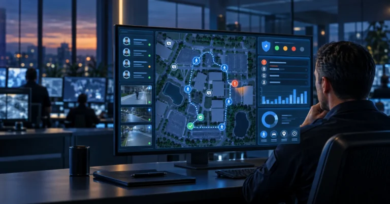 software-de-gestión-de-seguridad-panel-de-control-en-tiempo-real-operaciones-de-seguridad