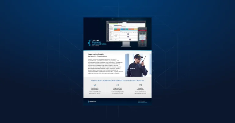 Guides 3 Cover of the TrackTik Business Administration solution brief