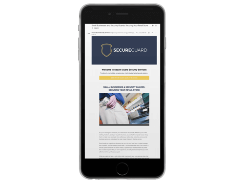 Digital Marketing Tips For The Modern Security Company 12 Example email newsletter template for a security company