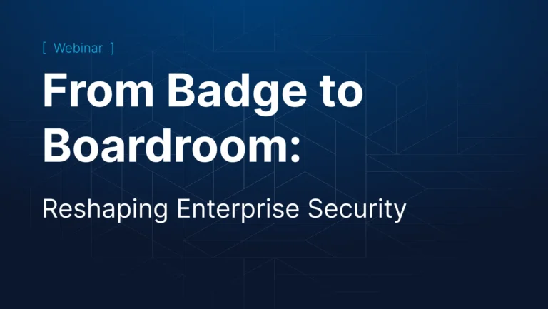 Webinars 2 Webinaire : « Du badge à la salle de réunion : redéfinir la sécurité d'entreprise » 1
