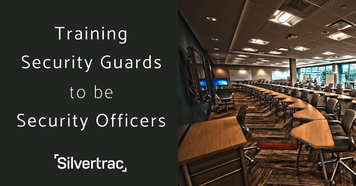 Training security guards20to become security officers