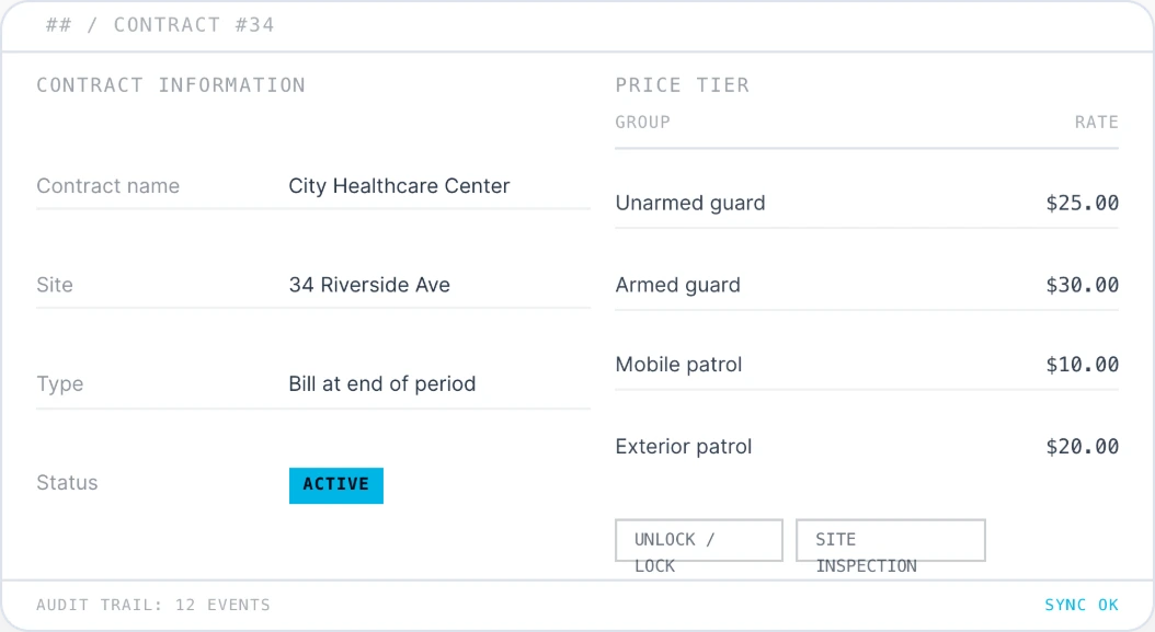 Contracts &Amp; Invoicing 2 tracktik contract management billing rates price tiers