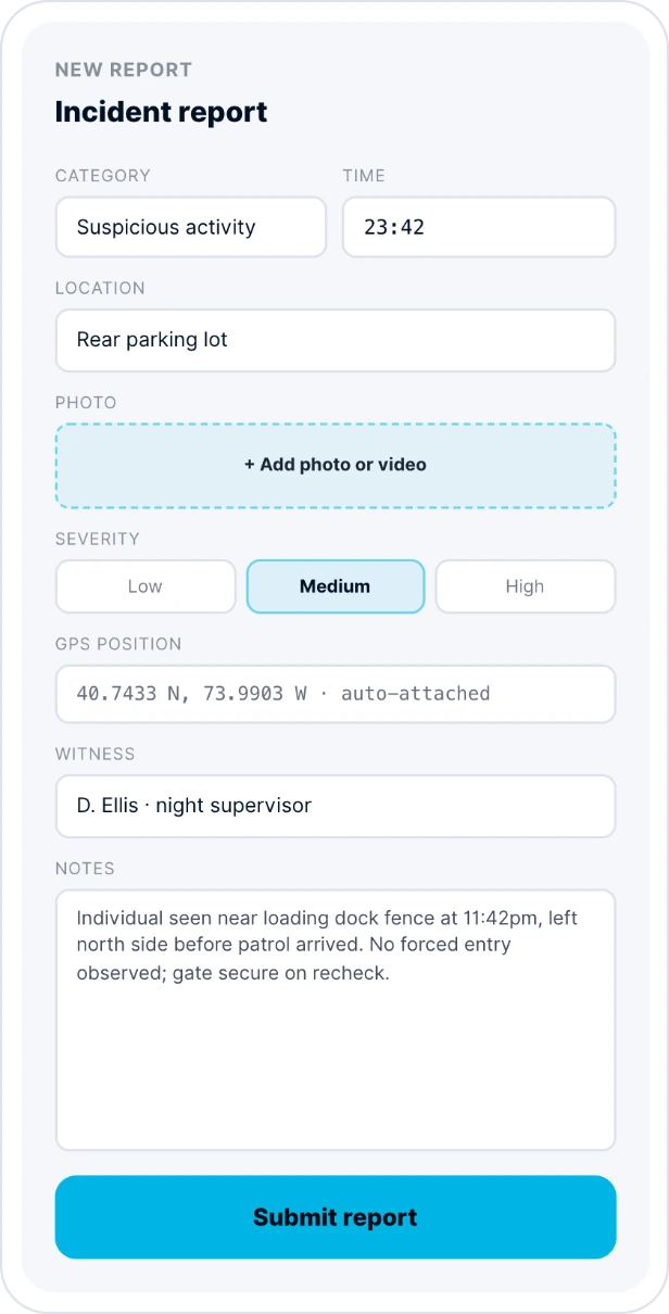 Security Guard Tour App 4 tracktik guard tour app incident report mobile