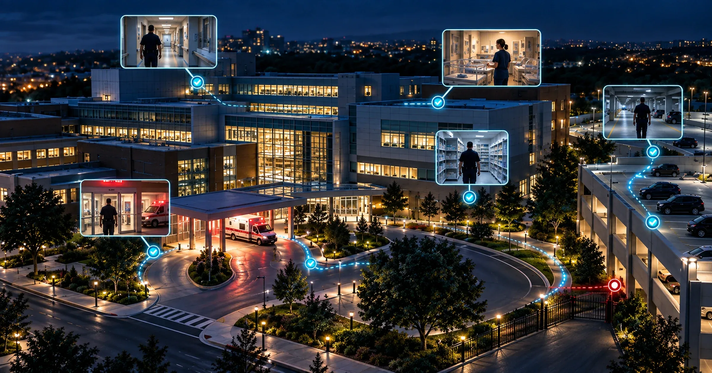 healthcare security management after hours patrol coverage